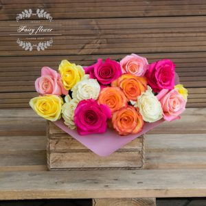 15 рози рейнбоу